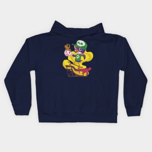 J SKATE AND COFFE Kids Hoodie